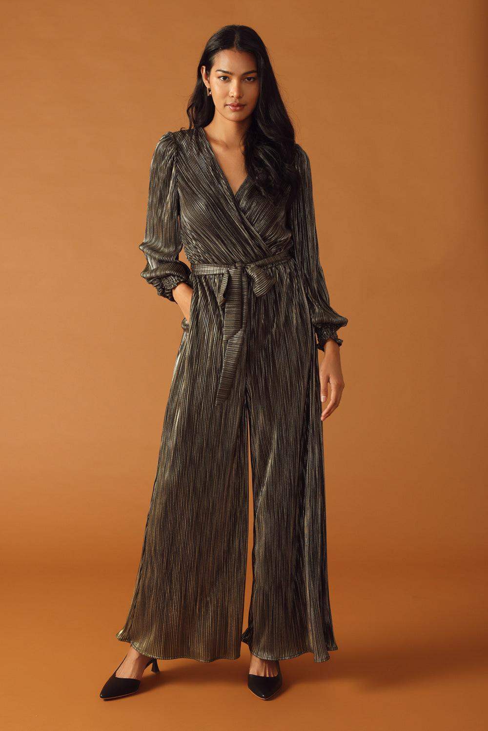 MOMENTS OF CLARITY WOVEN JUMPSUIT - Flying Tomato - Flyclothing LLC