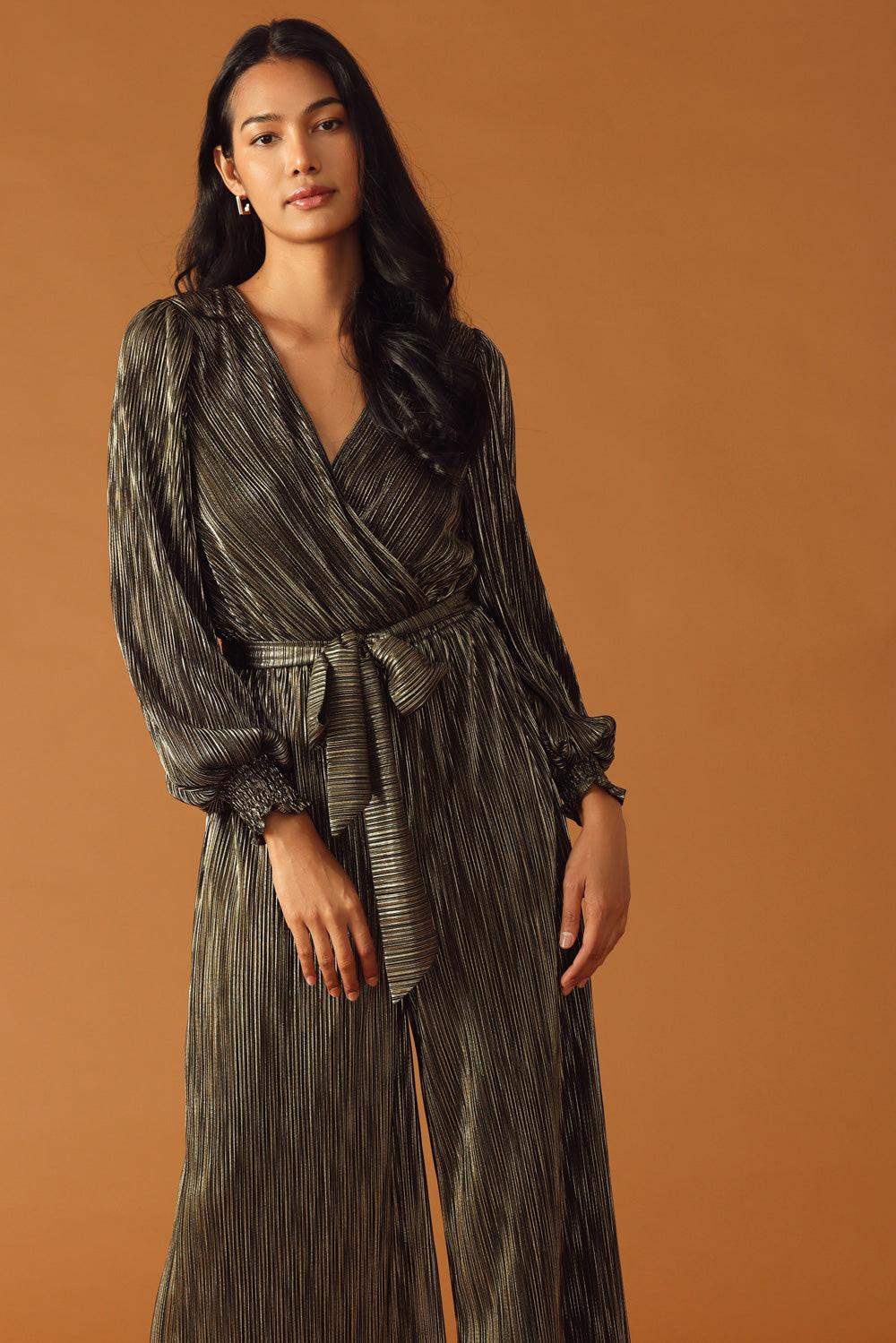 MOMENTS OF CLARITY WOVEN JUMPSUIT - Flying Tomato - Flyclothing LLC