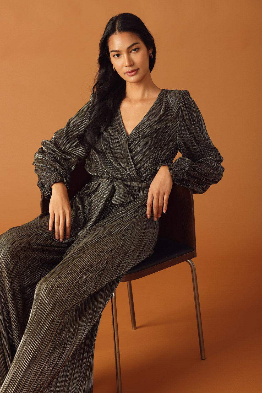 MOMENTS OF CLARITY WOVEN JUMPSUIT - Flying Tomato - Flyclothing LLC
