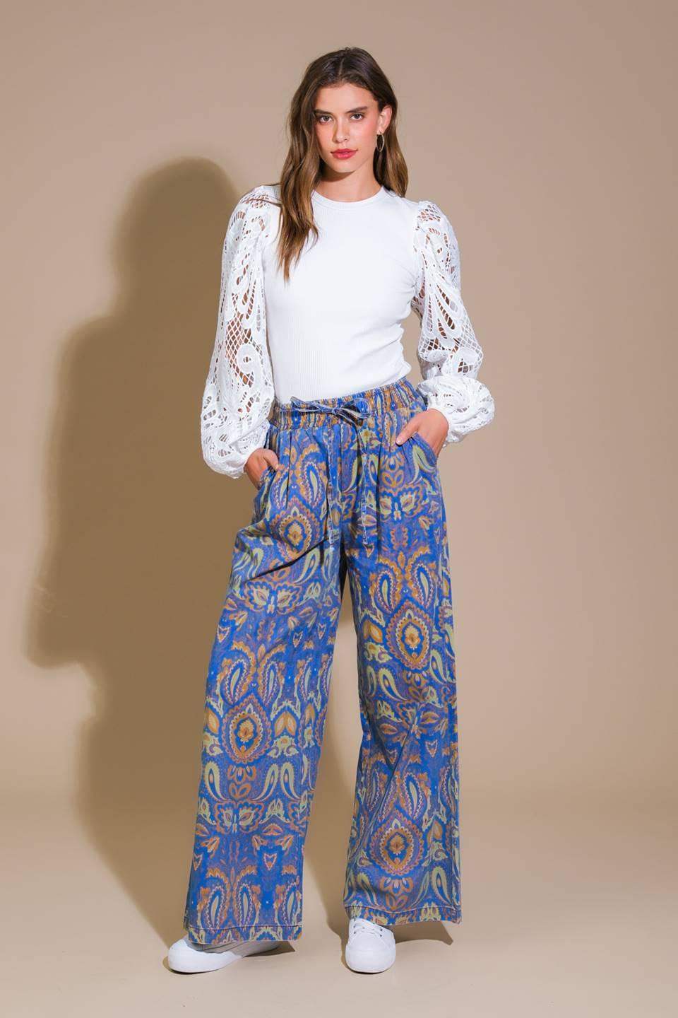 I'M IN CHARGE WOVEN PANTS - Flying Tomato - Flyclothing LLC