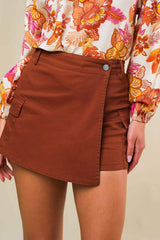 THE WAY OUT TWILL SKORT - Flying Tomato - Flyclothing LLC