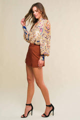 FLIRT FOR FUN WOVEN SKORT - Flying Tomato - Flyclothing LLC