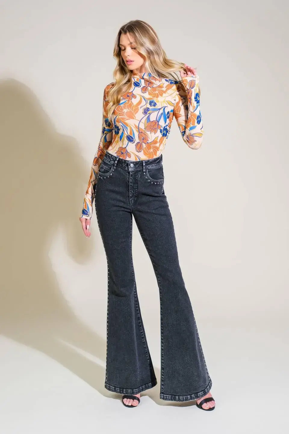 EFFORTLESS ENSEMBLE DENIM PANTS - Flying Tomato - Flyclothing LLC