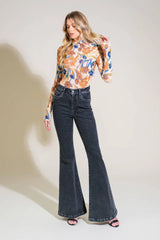 EFFORTLESS ENSEMBLE DENIM PANTS - Flying Tomato - Flyclothing LLC
