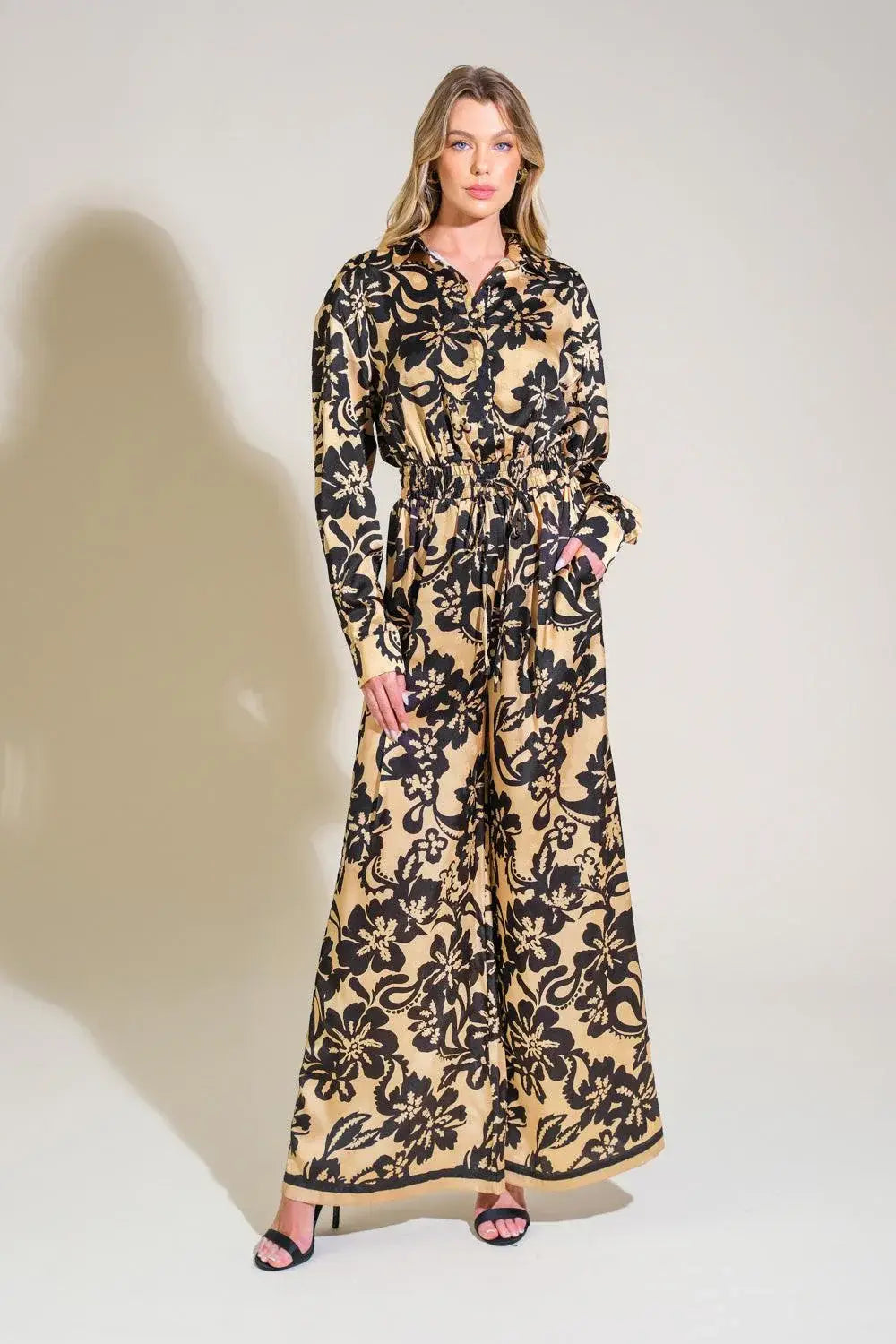 MIDNIGHT OASIS WOVEN JUMPSUIT - Flying Tomato - Flyclothing LLC