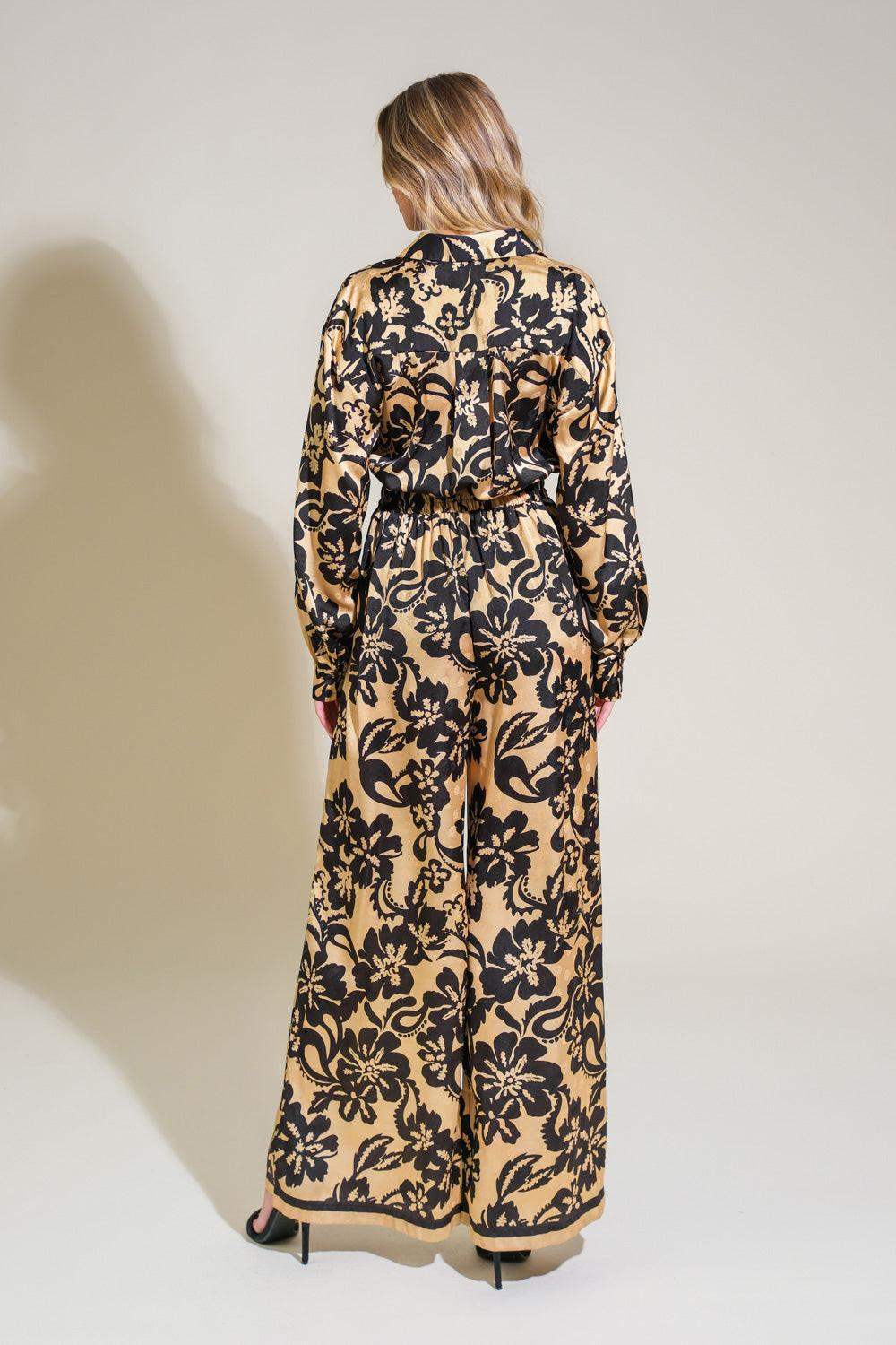 MIDNIGHT OASIS WOVEN JUMPSUIT - Flying Tomato - Flyclothing LLC