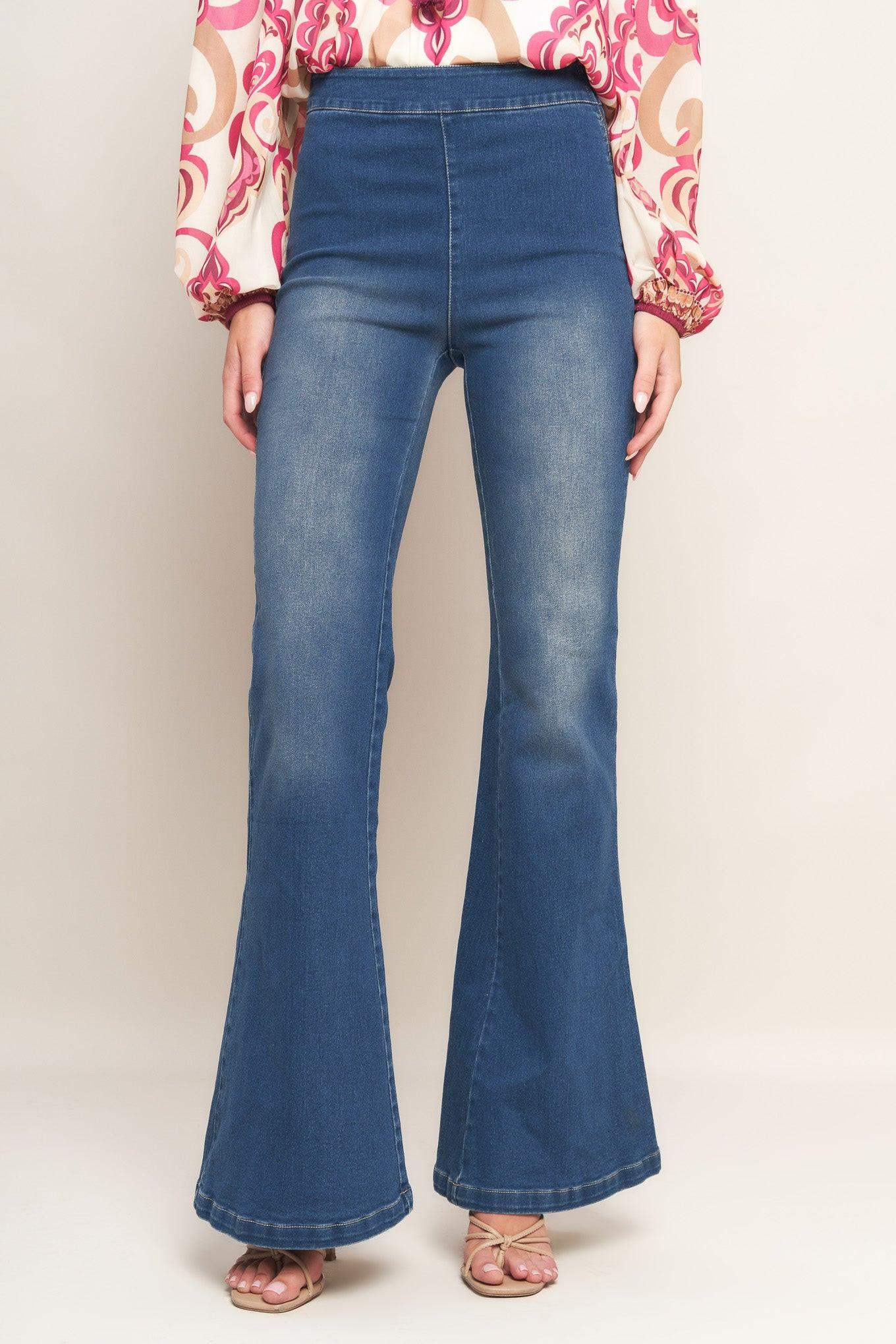 HEAVENLY HUES DENIM PANTS - Flying Tomato - Flyclothing LLC
