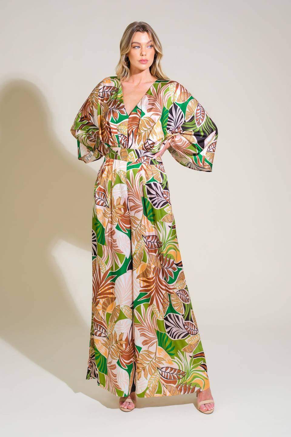 RIPPLE EFFECT WOVEN JUMPSUIT - Flying Tomato - Flyclothing LLC