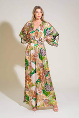 RIPPLE EFFECT WOVEN JUMPSUIT - Flying Tomato - Flyclothing LLC