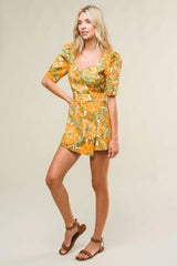 ITALIAN ROMANCE WOVEN SKORT ROMPER - Flying Tomato - Flyclothing LLC