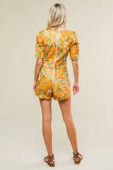 ITALIAN ROMANCE WOVEN SKORT ROMPER - Flying Tomato - Flyclothing LLC