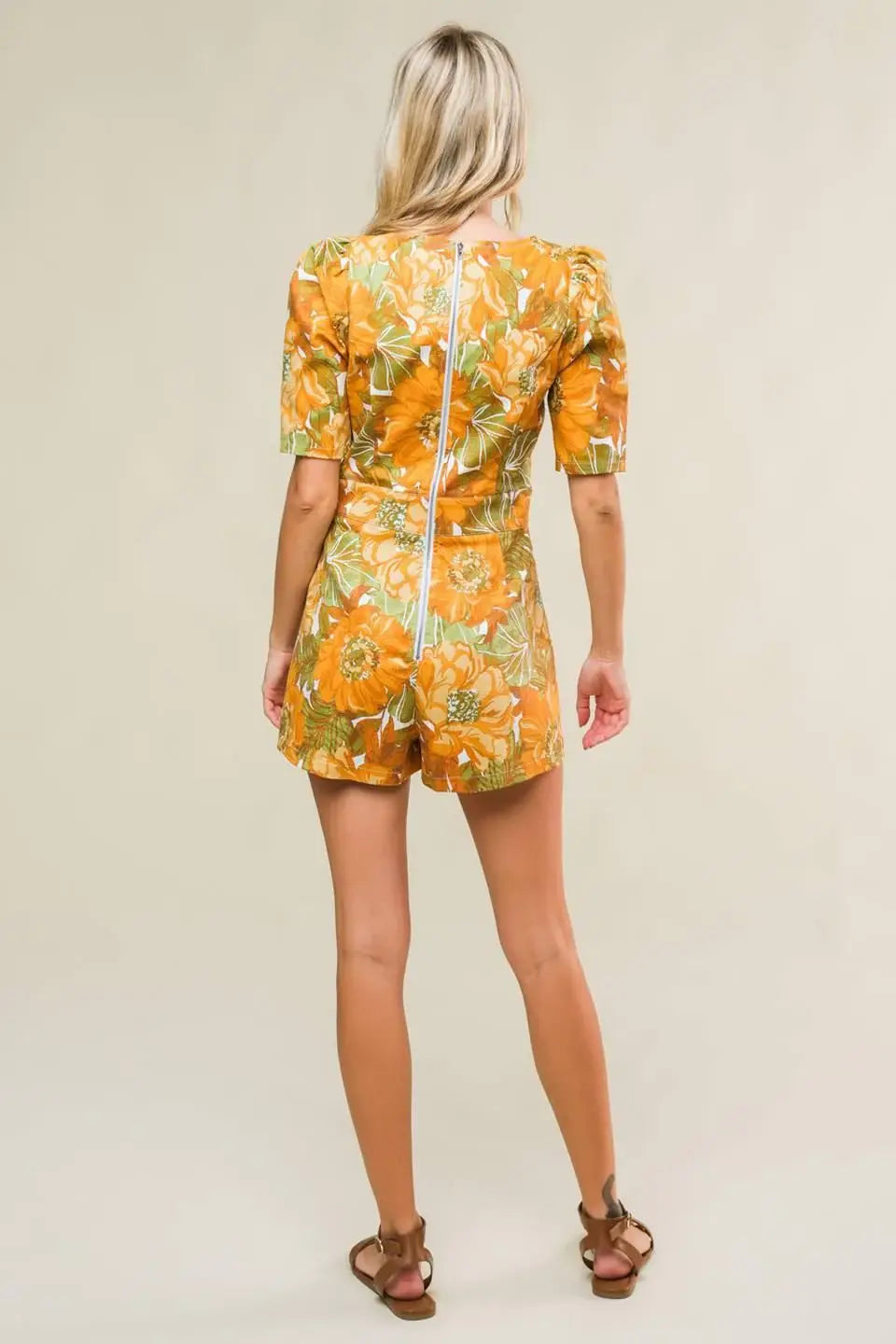 ITALIAN ROMANCE WOVEN SKORT ROMPER - Flying Tomato - Flyclothing LLC