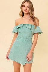 YOURS TO KEEP NAVY WOVEN ROMPER - Flying Tomato - Flyclothing LLC