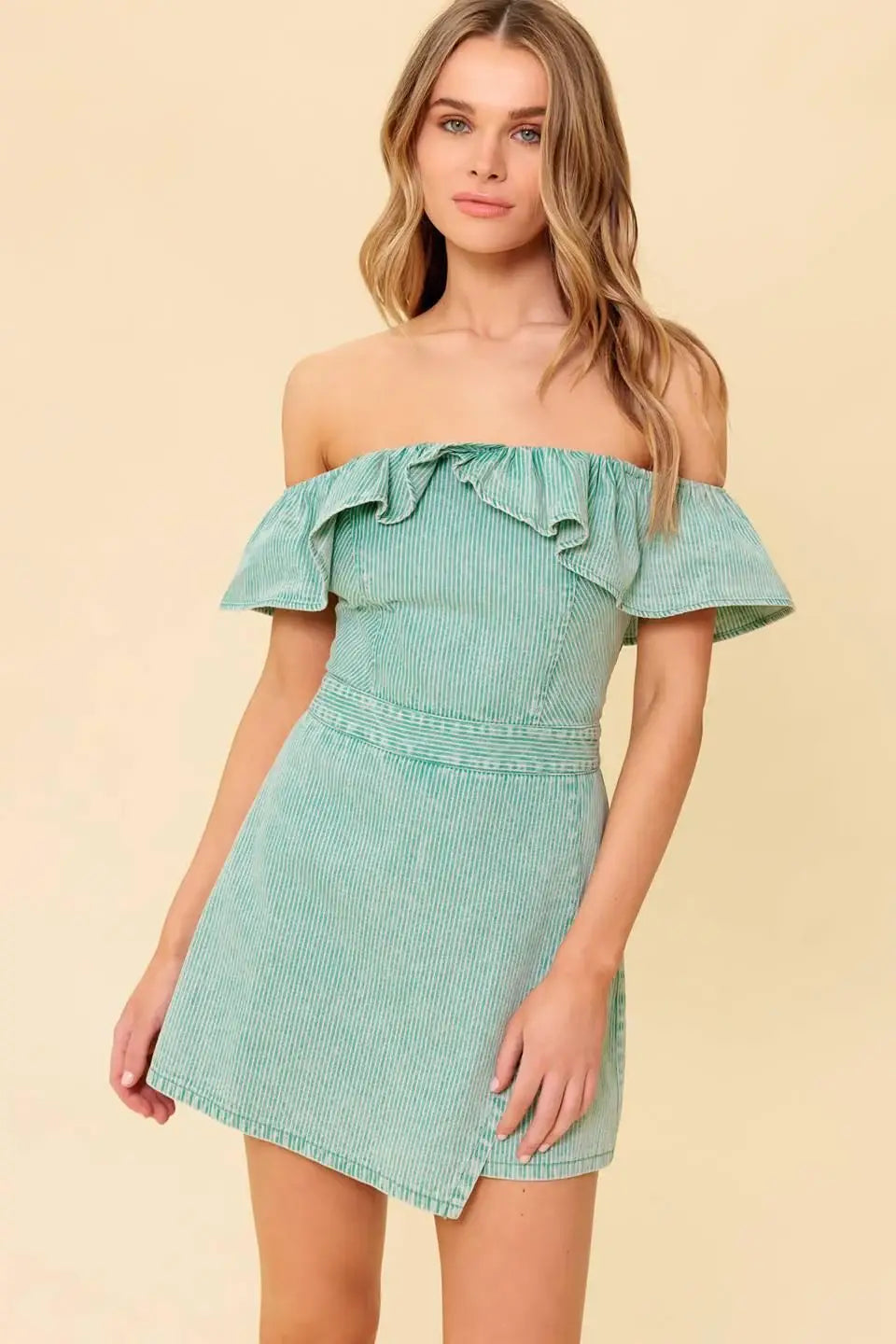 YOURS TO KEEP NAVY WOVEN ROMPER - Flying Tomato - Flyclothing LLC