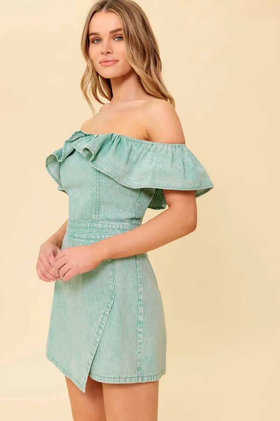 YOURS TO KEEP NAVY WOVEN ROMPER - Flying Tomato - Flyclothing LLC
