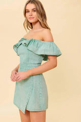 YOURS TO KEEP NAVY WOVEN ROMPER - Flying Tomato - Flyclothing LLC