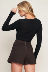 SERENE CHICNESS WOVEN SKORT - Flying Tomato - Flyclothing LLC
