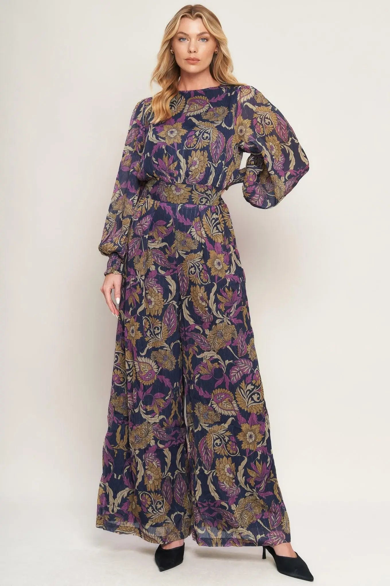 WHISPERING PINES WOVEN JUMPSUIT - Flying Tomato - Flyclothing LLC