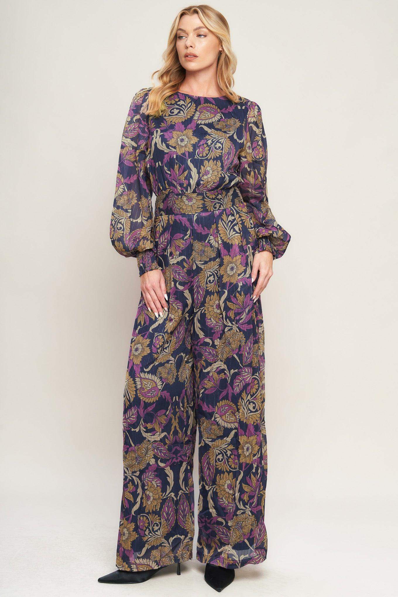 WHISPERING PINES WOVEN JUMPSUIT - Flying Tomato - Flyclothing LLC