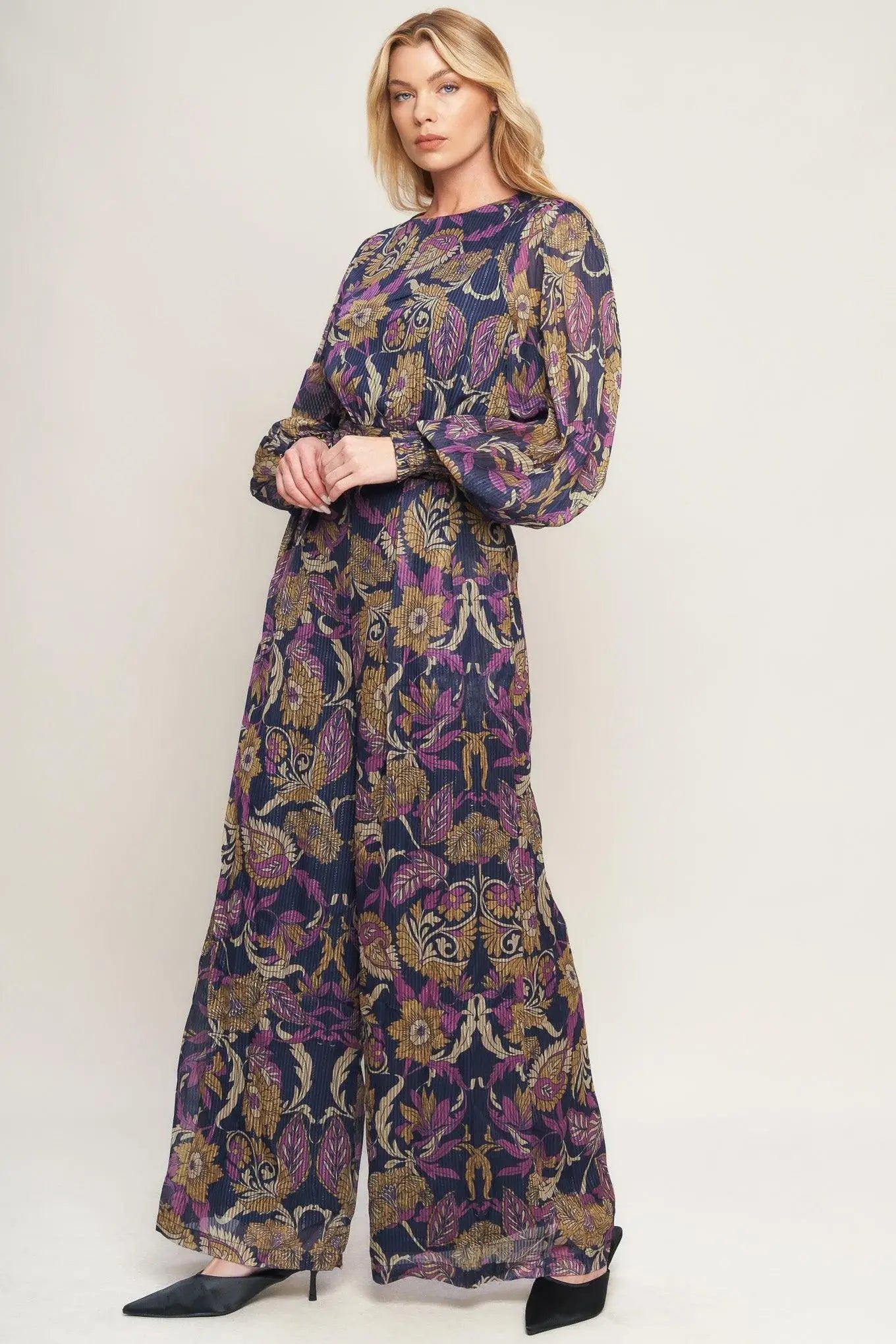 WHISPERING PINES WOVEN JUMPSUIT - Flying Tomato - Flyclothing LLC