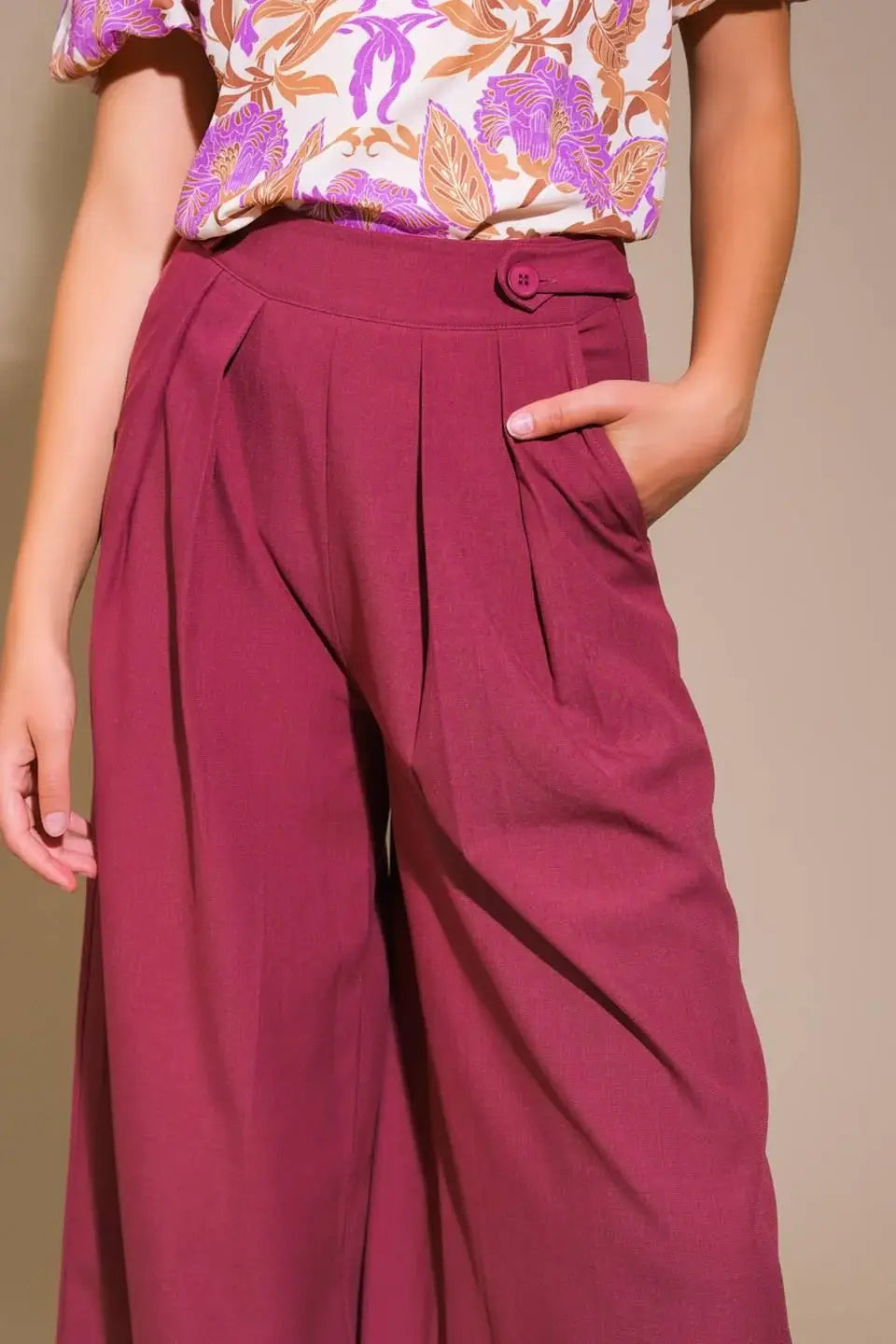 TERRACE VIEWS WOVEN PANTS - Flying Tomato - Flyclothing LLC