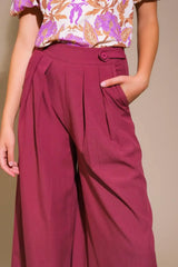 TERRACE VIEWS WOVEN PANTS - Flying Tomato - Flyclothing LLC