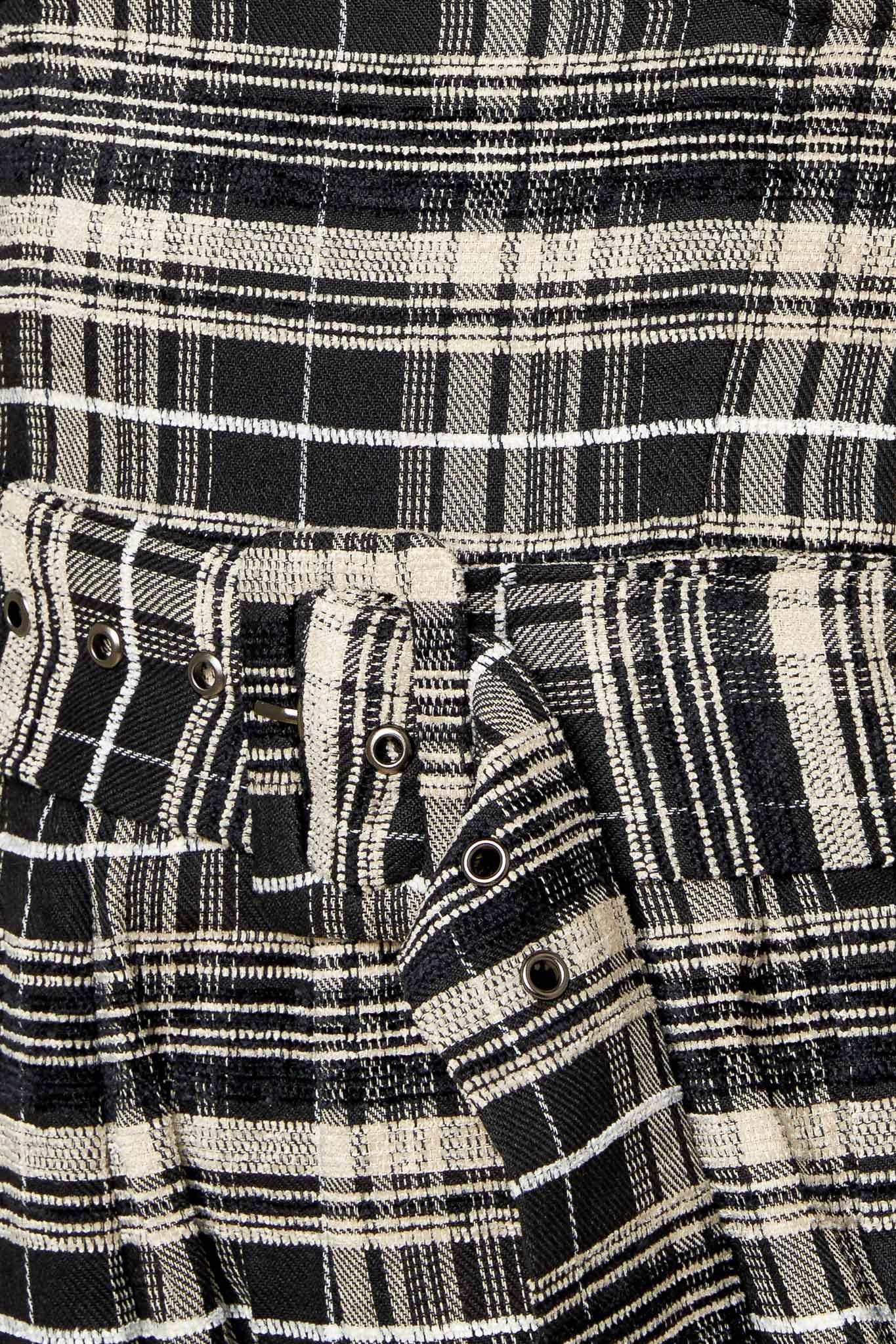 SAND DUNE WOVEN PLAID JUMPSUIT - Flying Tomato - Flyclothing LLC