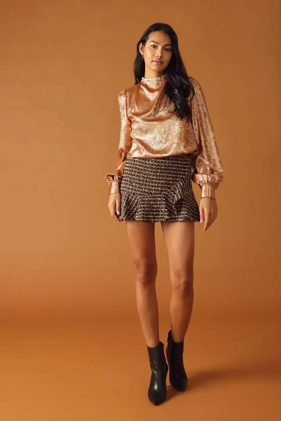 LETTERS FROM MANHATTAN TWEED SKORT - Flying Tomato - Flyclothing LLC