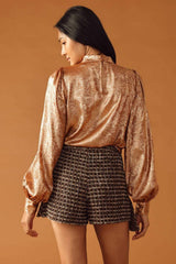 LETTERS FROM MANHATTAN TWEED SKORT - Flying Tomato - Flyclothing LLC