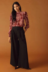 SWEET REMINISCENCE WOVEN WIDE LEG PANTS - Flying Tomato - Flyclothing LLC
