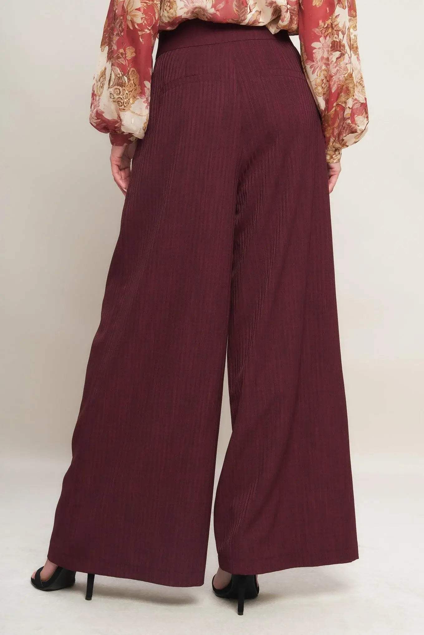 SWEET REMINISCENCE WOVEN WIDE LEG PANTS - Flying Tomato - Flyclothing LLC