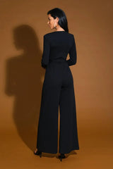 MY LOVE LANGUAGE WOVEN JUMPSUIT - Flying Tomato - Flyclothing LLC