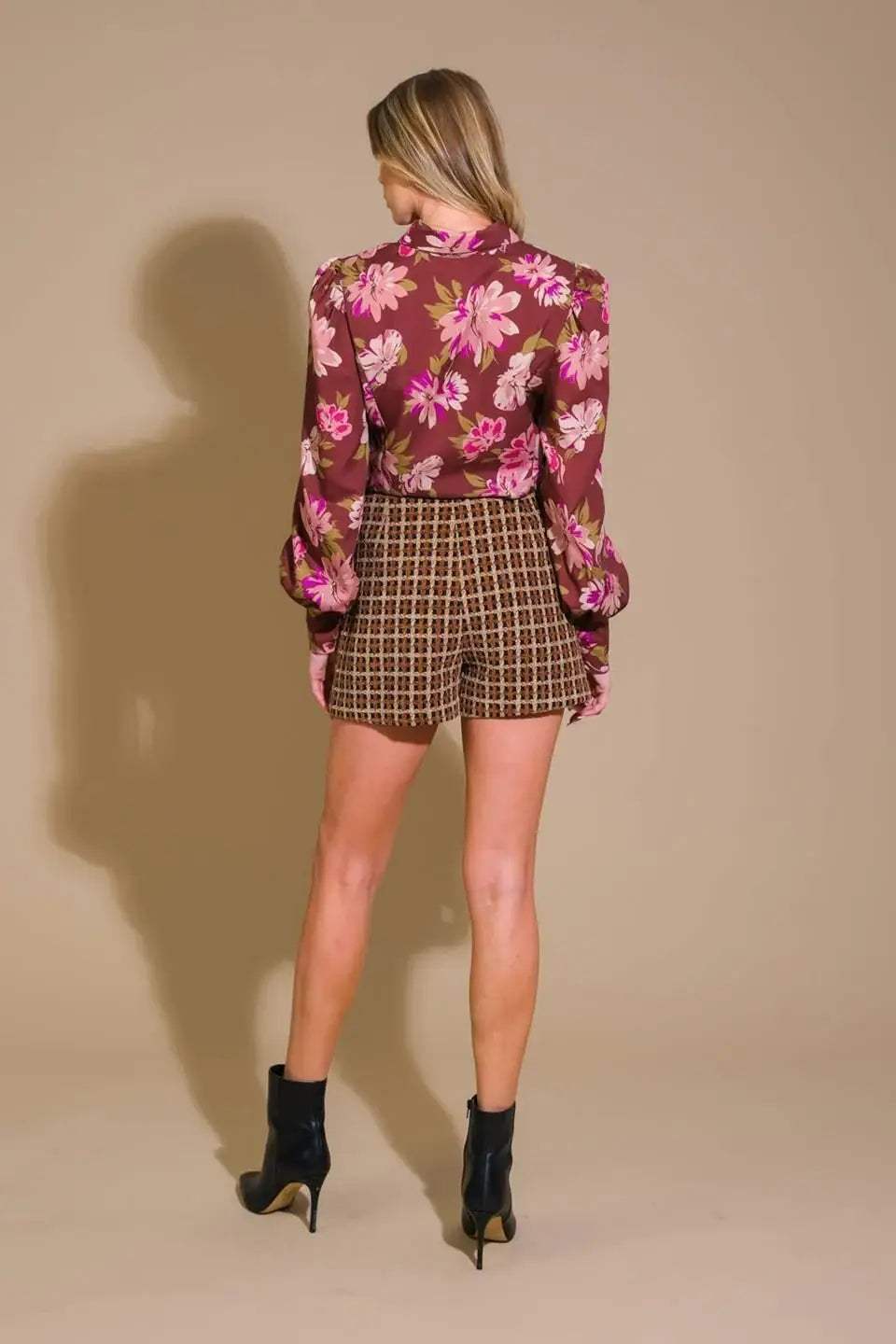 HELLO GORGEOUS TWEED SKORT - Flying Tomato - Flyclothing LLC