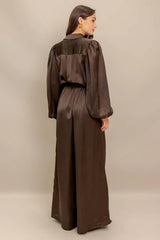 SUGAR BROWNIE WOVEN JUMPSUIT - Flying Tomato - Flyclothing LLC