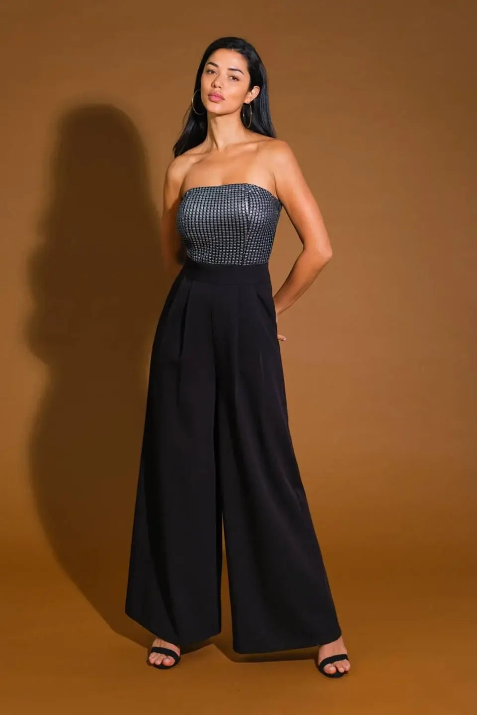 GLIMPSE OF GRACE WOVEN JUMPSUIT - Flying Tomato - Flyclothing LLC