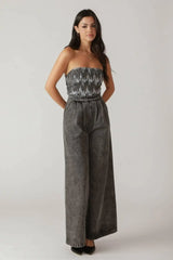 DELICATE TOUCH DENIM JUMPSUIT - Flying Tomato - Flyclothing LLC