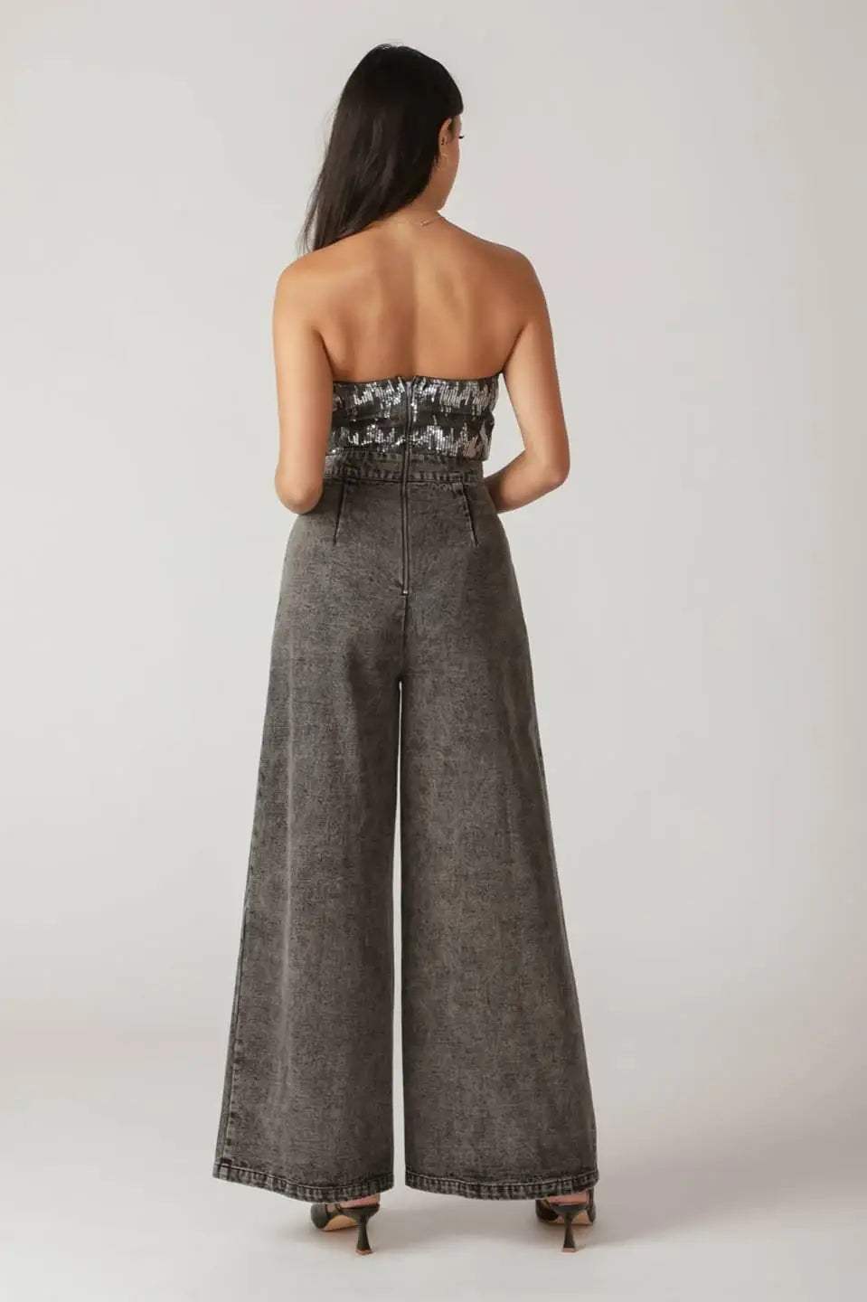 DELICATE TOUCH DENIM JUMPSUIT - Flying Tomato - Flyclothing LLC