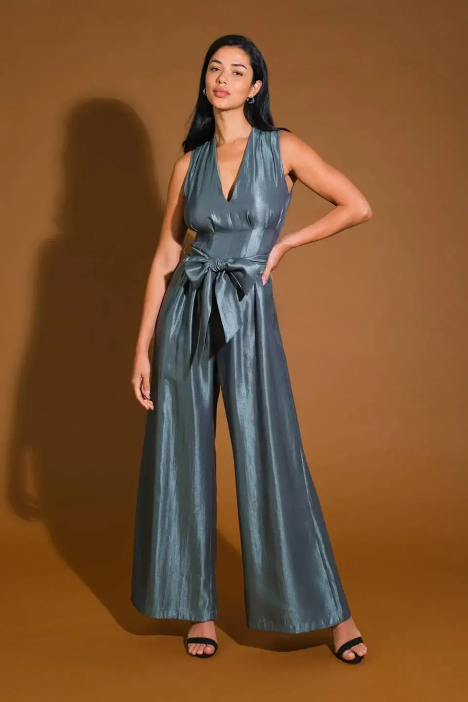ROMANCE IN LOVE WOVEN JUMPSUIT - Flying Tomato - Flyclothing LLC