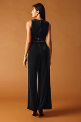 FINAL TOUCHES VELVET JUMPSUIT - Flying Tomato - Flyclothing LLC
