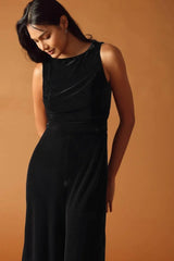 FINAL TOUCHES VELVET JUMPSUIT - Flying Tomato - Flyclothing LLC