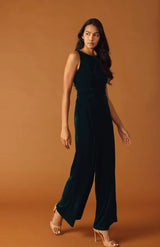FINAL TOUCHES VELVET JUMPSUIT - Flying Tomato - Flyclothing LLC