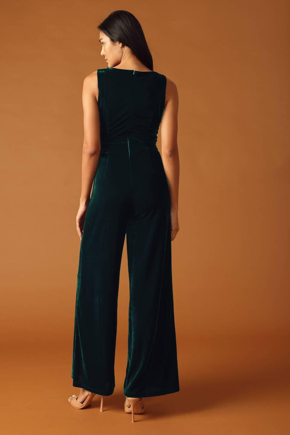 FINAL TOUCHES VELVET JUMPSUIT - Flying Tomato - Flyclothing LLC