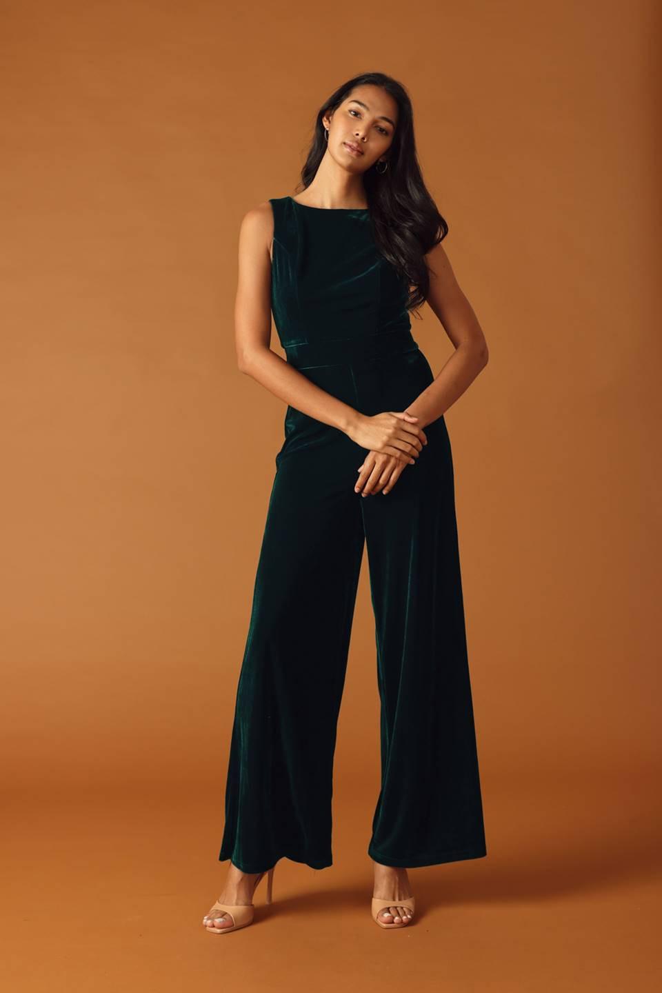 FINAL TOUCHES VELVET JUMPSUIT - Flying Tomato - Flyclothing LLC