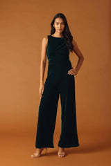 FINAL TOUCHES VELVET JUMPSUIT - Flying Tomato - Flyclothing LLC