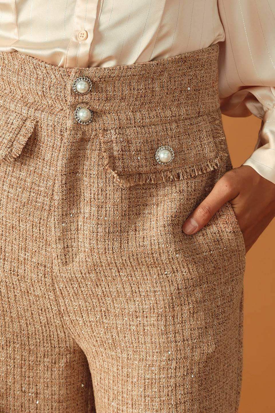 THREADS OF DESTINY TWEED PANTS - Flying Tomato - Flyclothing LLC