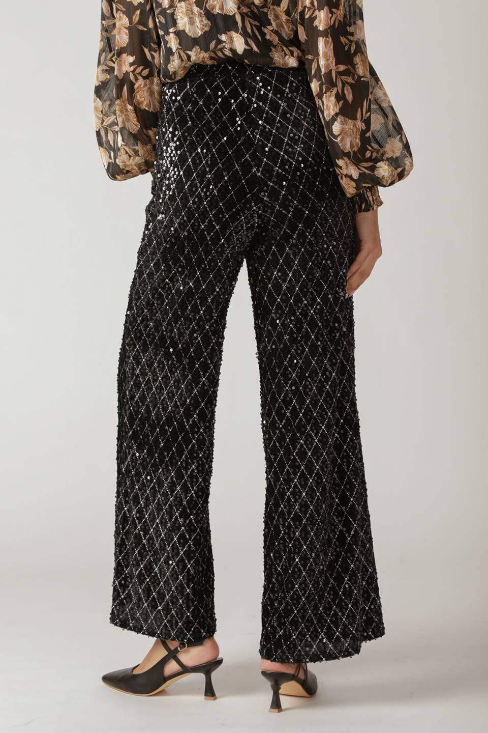 RUNNING OUT OF TIME SEQUIN PANTS - Flying Tomato - Flyclothing LLC