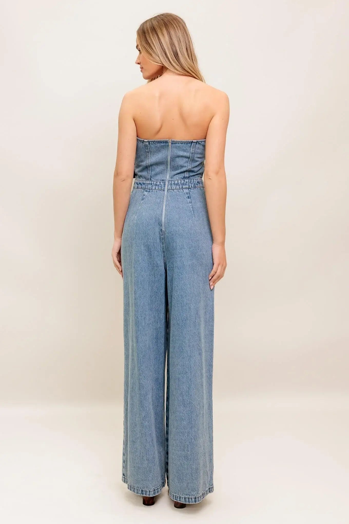 URBAN HARNESS DENIM JUMPSUIT - Flying Tomato - Flyclothing LLC