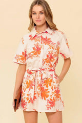 SOUTHERNMOST CHARM WOVEN ROMPER - Flying Tomato - Flyclothing LLC