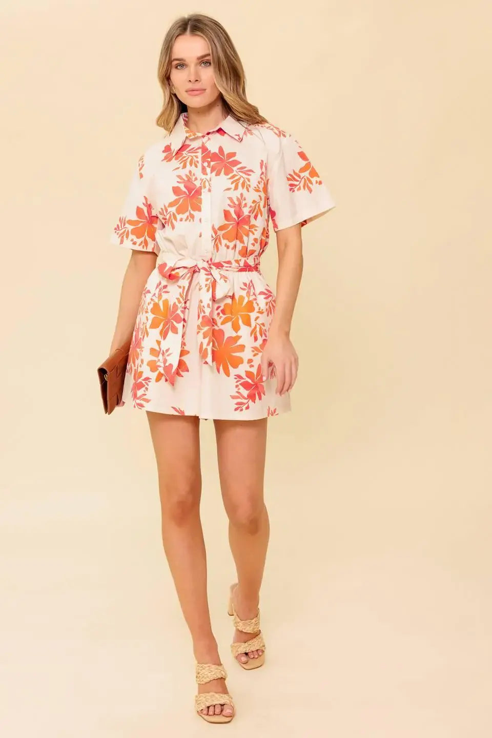 SOUTHERNMOST CHARM WOVEN ROMPER - Flying Tomato - Flyclothing LLC
