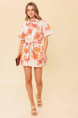 SOUTHERNMOST CHARM WOVEN ROMPER - Flying Tomato - Flyclothing LLC
